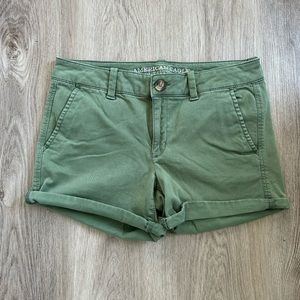 American Eagle Super Stretch Mid Rise Shorts